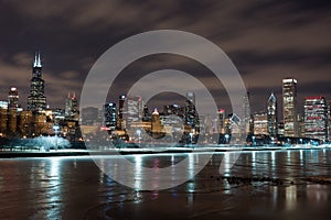 Chicago Night Skyline