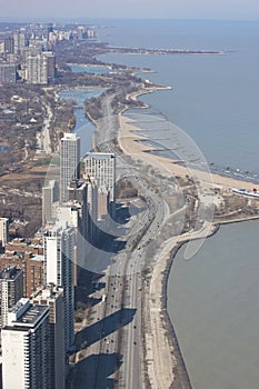 Chicago Northern Aerial Shoreline