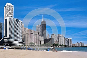 Chicago offers its residents warm sandy beaches