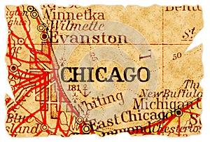 Chicago old map