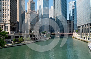 Chicago River City of Chicago Illinois, USA