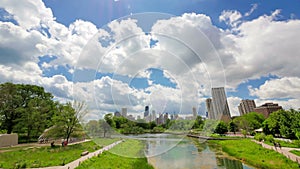 Chicago Skyline from Lincoln Park Time Lapse