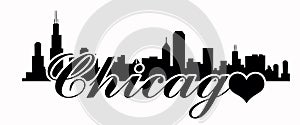 Chicago skyline -Love chicago