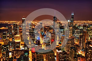 Chicago Skyline at Night