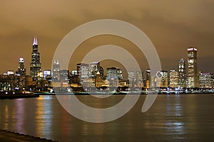 Chicago Skyline at Night