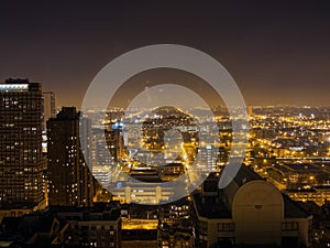 Chicago Skyline at Night, USA