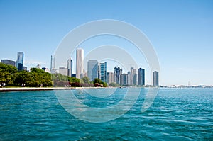 Chicago Skyline from Shedd Aquarium