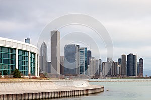 Chicago Skyline and Shedd Aquarium