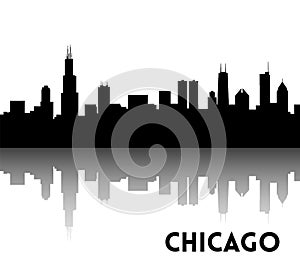 Chicago skyline silhouette