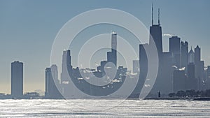 Chicago Skyline on a Winter Day
