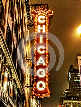 Chicago Theater Night Life