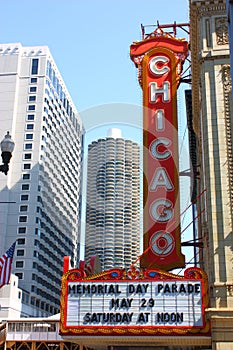 Chicago Theatre Sign