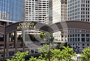 Chicago Tribune Tower and River Walk