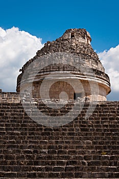 Chicen-Itza El Caracol Mayan Observatory in Mexico photo