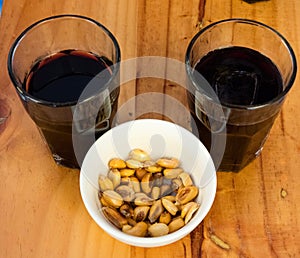 Chicha Morada on a table