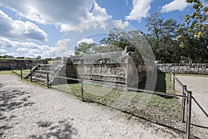 Architectural details at ChichenItza Archaeological Complex-Yucatan-Mexico 288 photo