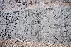 Architectural details at ChichenItza Archaeological Complex-Yucatan-Mexico 313 photo
