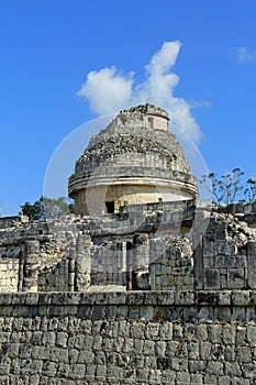 Chichen Itza Astronomical Observatory located in Yucatan in Mexico