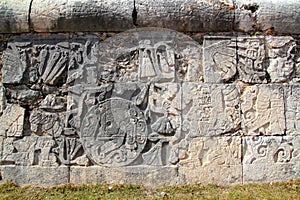 Chichen Itza hieroglyphics mayan pok-ta-pok photo