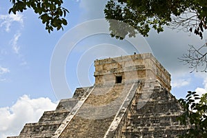 Chichen Itza Pyramid Detail