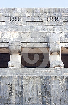 Chichen Itza Ruins closeup, Juego de Pelota, Tinum, Yucatan, Mexico photo