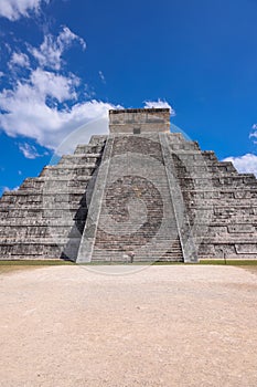 Chichen-Itza ruins in Yucatan peninsula, Mexico.One of the most visited archaeological sites in Mexico