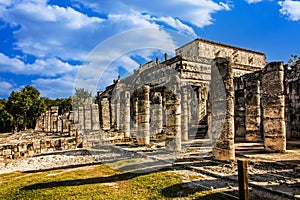 Chichen Itza showing The Colonnades Yucatan Peninsula, Mexico, North America photo