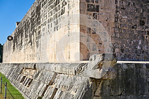 Chichen Itza stone ring Maya ballgame court photo