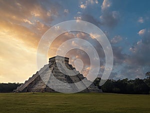 Chichen Itza at Sunrise on the Yucatan Peninsula