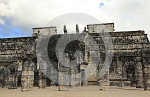 Chichen Itza and Temple of the Warriors in the Yucatan