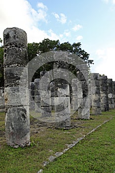 Chichen Itza and Temple of the Warriors in the Yucatan