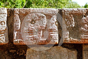 Chichen Itza Tzompantli the Wall of Skulls