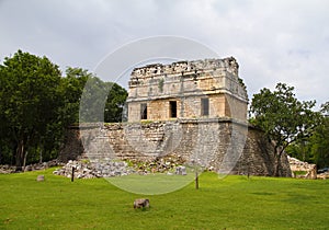 Mayan pyramids in Chichenitza, near merida, yucatan, mexico III photo