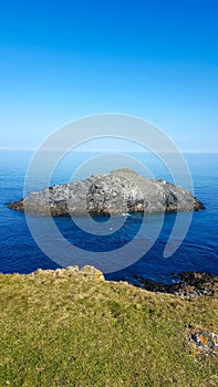 The Chick . The Island off Kelsey HeadKelsey Head is the site of an Iron Age Cliff Castle