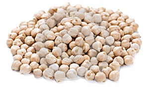 Chick Peas isolated on white