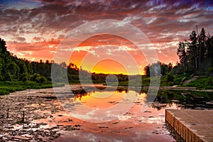 Chickakoo Lake recreation Area nea Stony Plane, Alberta,Canada