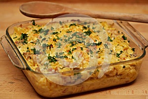 Chicken and Bacon Pasta Bake