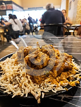 Chicken biryani Spicy Indian Malabar biryani Hyderabadi biryani, Dum Biriyani pulao