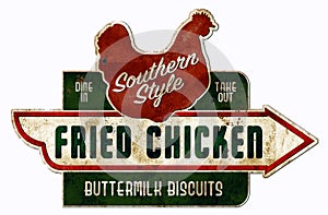 Chicken and Biscuits Sign Retro vintage Southern Cooking