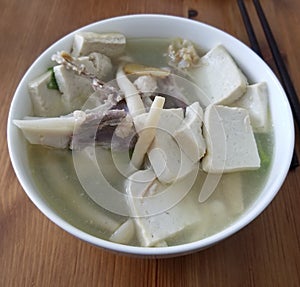 Chicken Bone Soup with Tufo