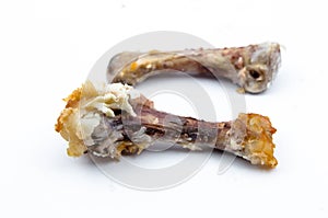 Chicken bones Isolated