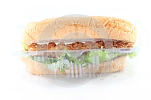 Chicken bread flour a bit vegetable such as hot dogs