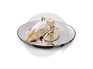 Chicken breast with creamy sauce