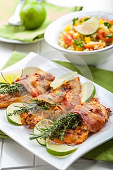 Chicken breast with herbs
