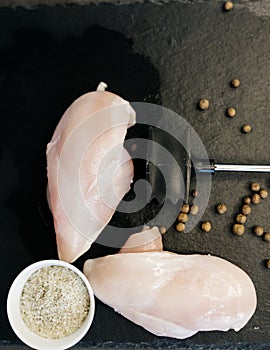 Chicken breast and spices