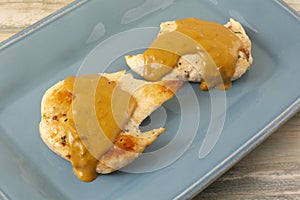 Chicken breasts with creme fraiche sauce