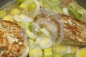 Chicken Breasts and Leeks photo
