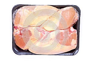 Chicken breasts packed photo