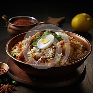 Chicken Briyani with rice, South Indian Food 2