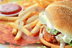 Chicken burger